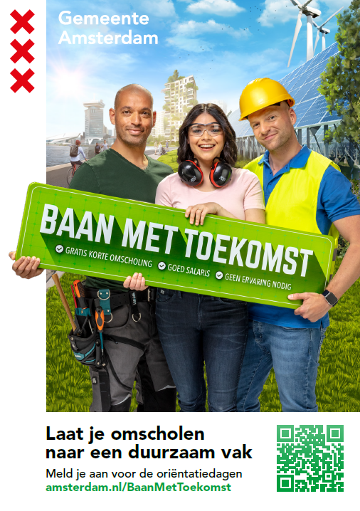 Gemeente Amsterdam investeert in gratis omscholing voor banen in bouw en techniek